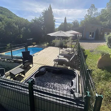 Combes - Piscine Chauffee & - Grand Parc Arbore * Bruniquel